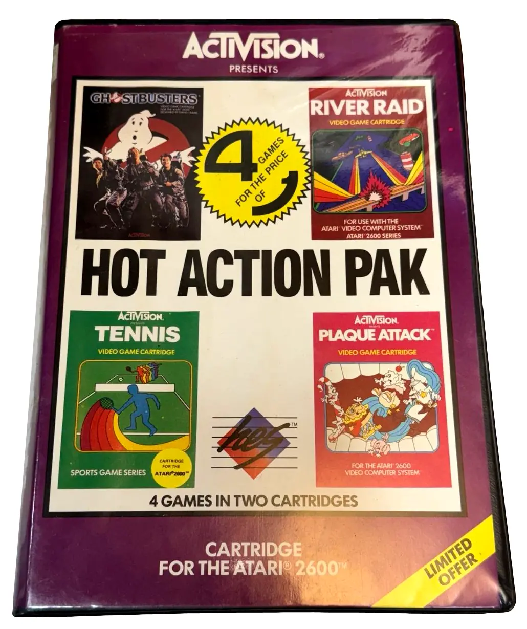 Hot Action Pak Atari 2600 *Complete* Hes (Preowned) 1