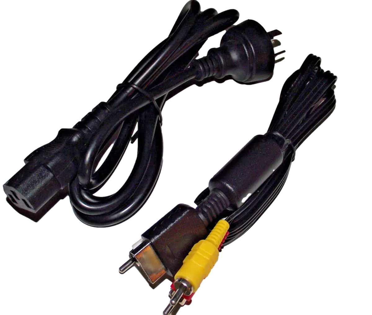 Playstation 3 Fatboy Av Cables And Power Cord Lead *Brand New Aftermarket* 1