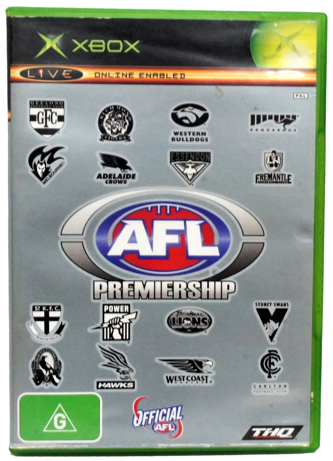 Afl Premiership Xbox Original Pal *Complete* (Preowned) 1