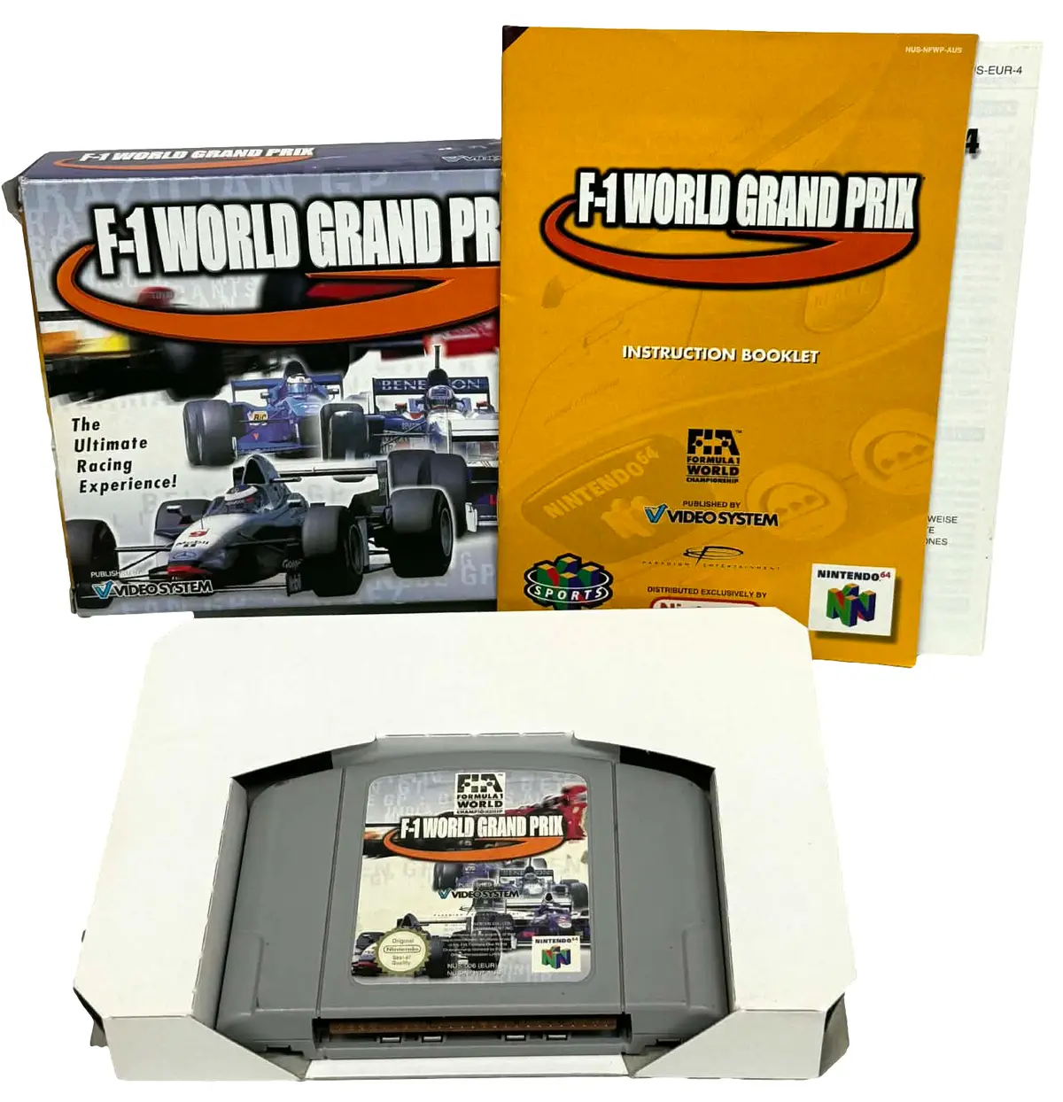 F-1 World Grand Prix Nintendo 64 N64 Boxed Pal *Complete* #3 1