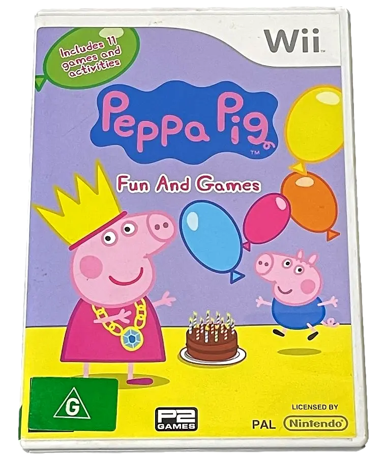 Peppa Pig Fun And Games Nintendo Wii Pal *No Manual*  (Preowned) 1