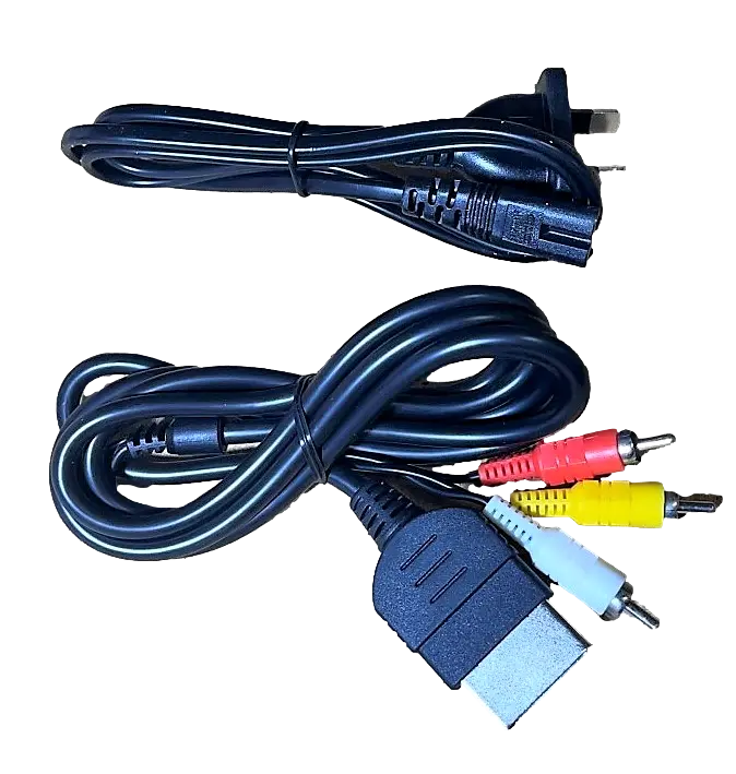 Xbox Original Av Cable And Power Cord *Brand New Aftermarket Free Post Au Plug 1