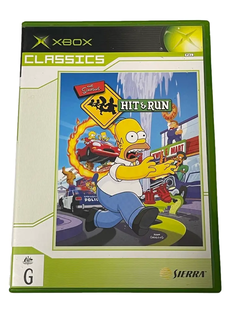 The Simpsons Hit And Run Xbox Pal (Classics) *No Manual* (Preowned) 1