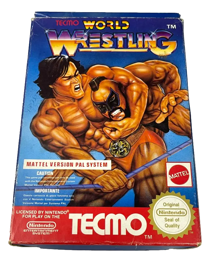 Tecmo World Wrestling Nintendo Nes Boxed Pal *No Manual* #2 (Preowned) 1