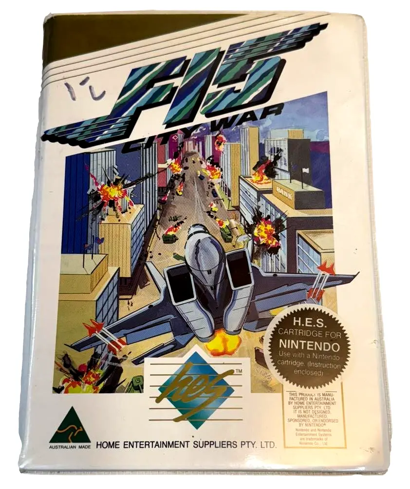 F-15 City War Nintendo Hes Nes Boxed Pal Piggy Back #2 (Preowned) 1