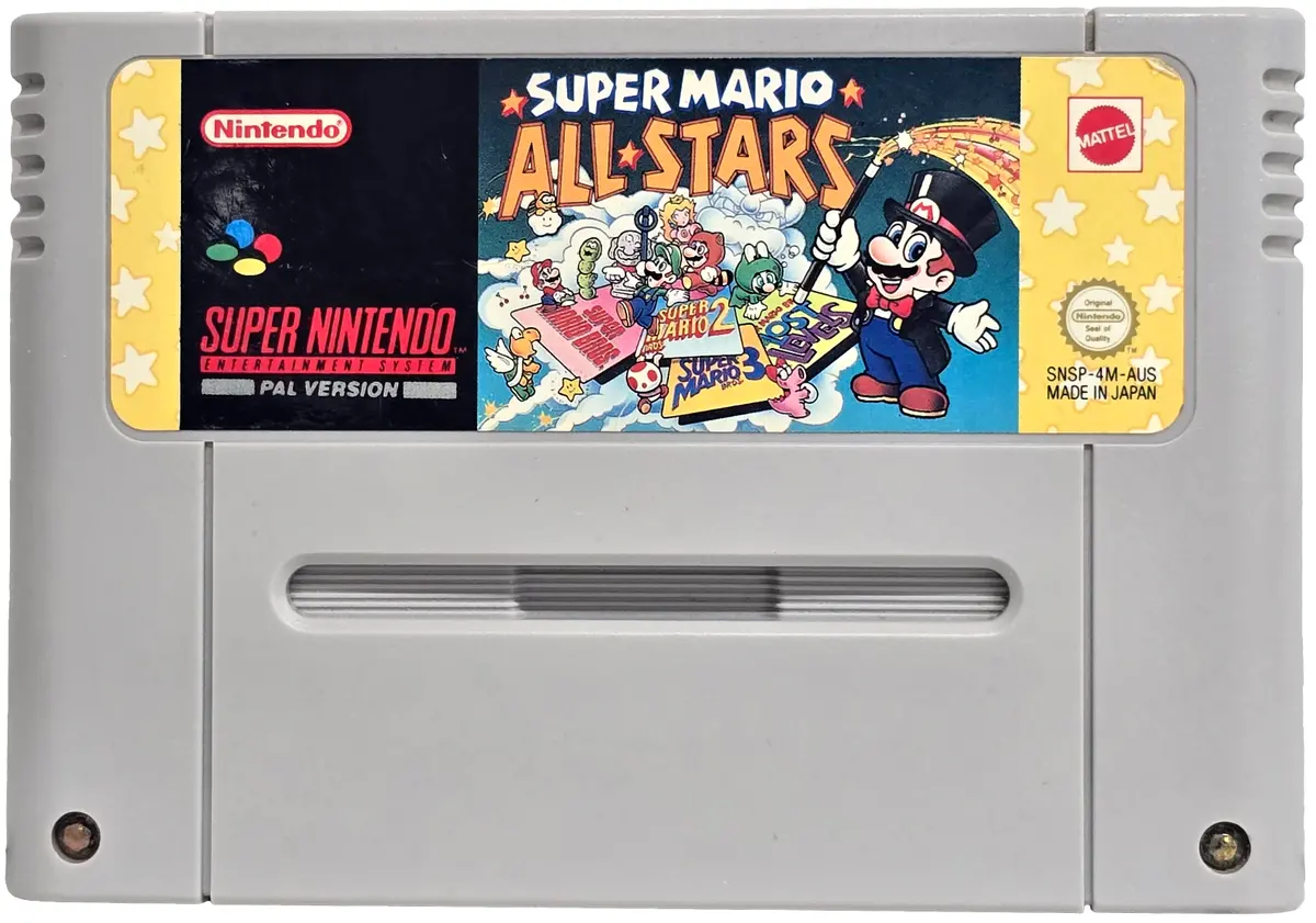 Super Mario All-Stars Super Nintendo Snes Pal *New Save Battery* #8 (Preowned) 1