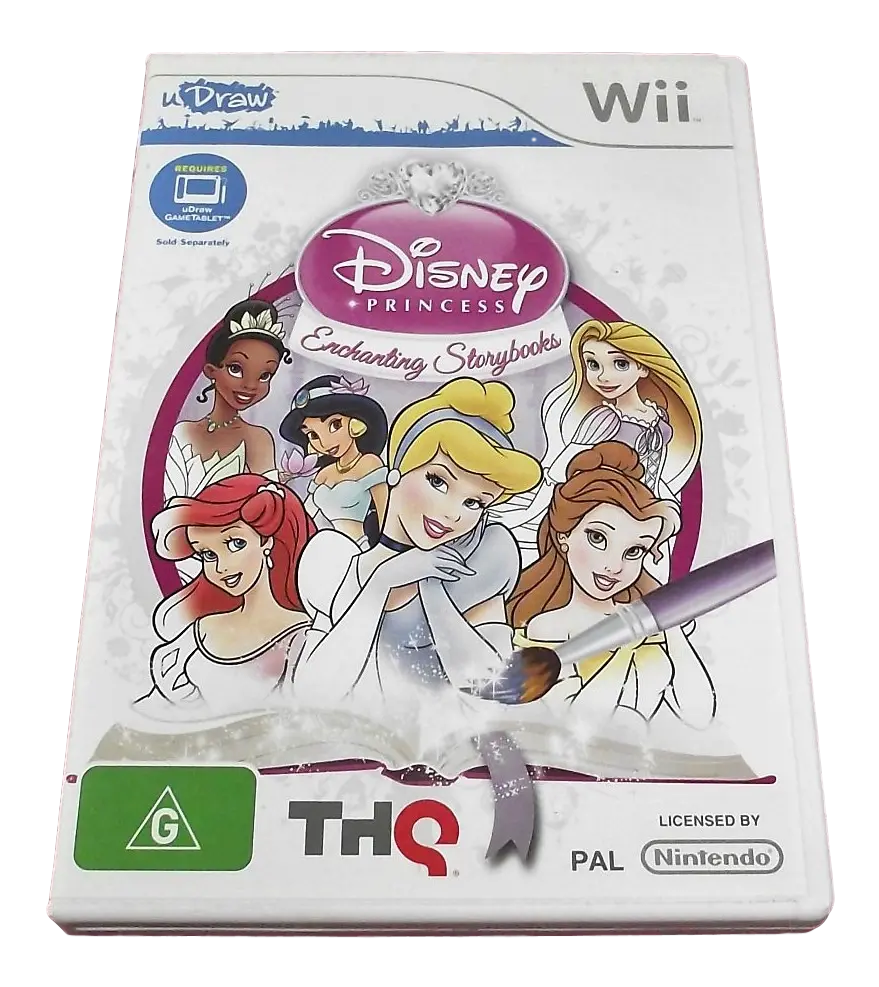 U Draw Disney Princess Enchanting Storybook Nintendo Wii Pal *Complete* (Preowned) 1