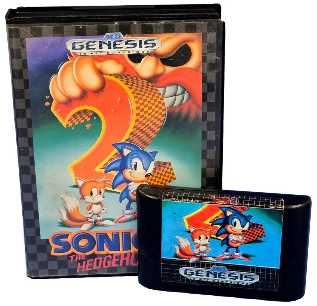 Sonic The Hedgehog 2 Sega Mega Drive *No Manual* Genesis Region Free 1