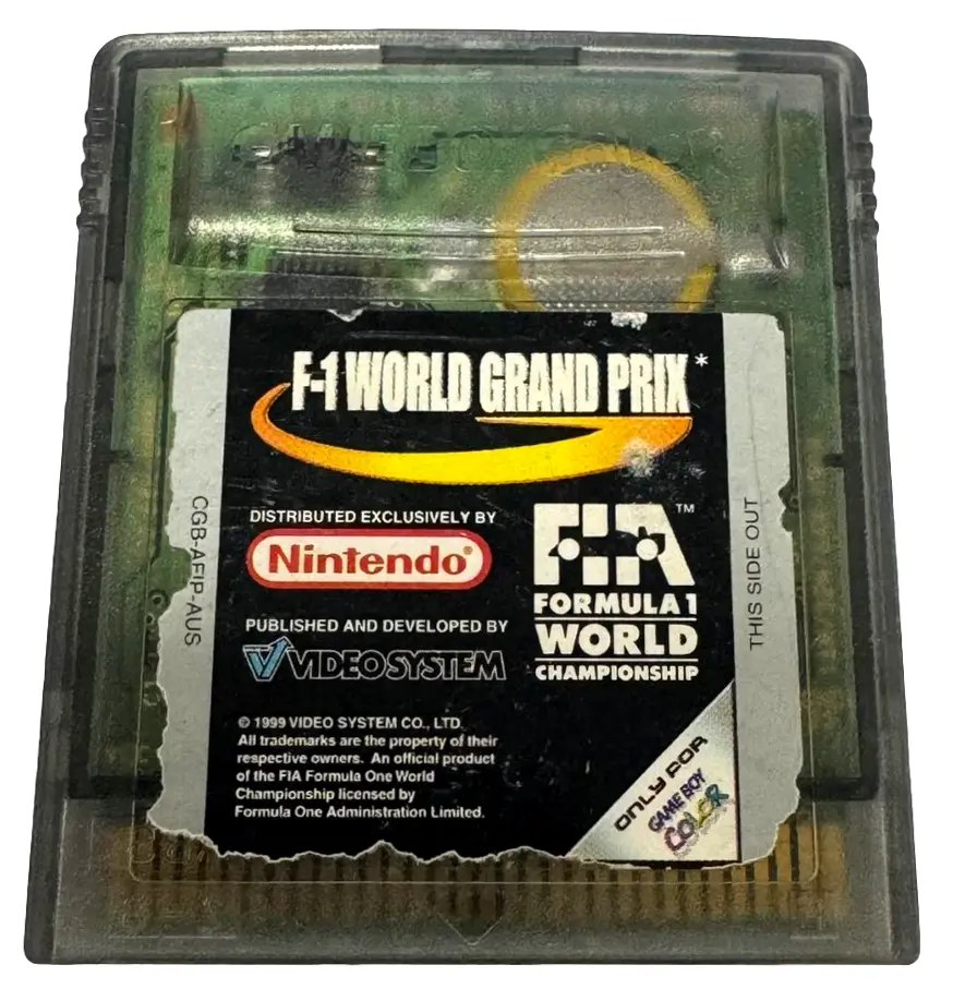 F-1 World Grand Prix Nintendo Gameboy Color Cartridge (Preowned) 1