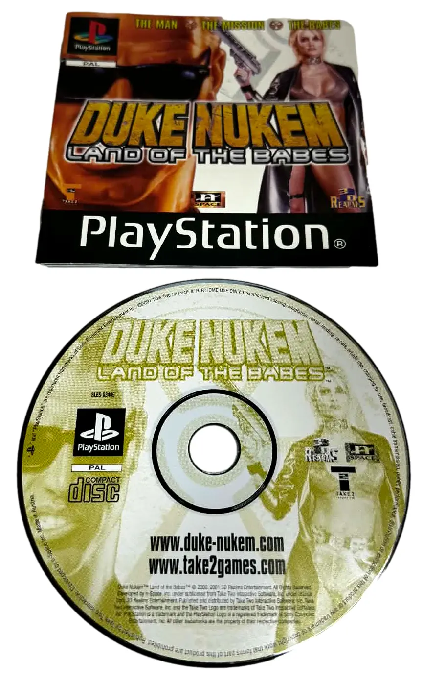 Duke Nukem Land Of The Babes Ps1 Ps2 Ps3 Pal *Disk And Moanual Only* (Preowned) 1