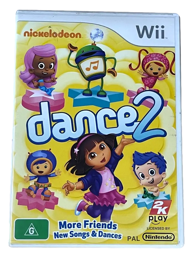 Nickelodeon Dance 2 Nintendo Wii Pal *No Manual*  Dora 1