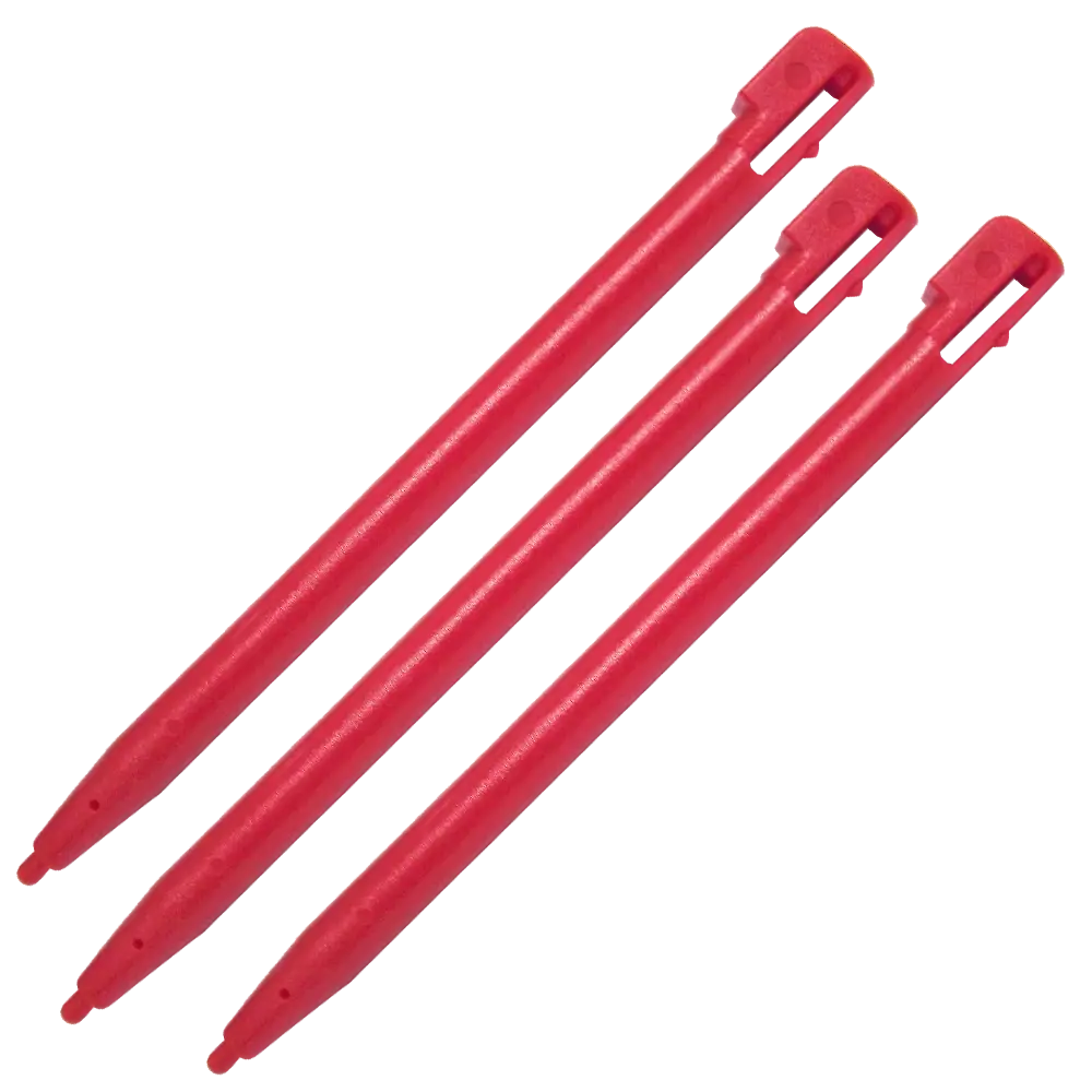 3 X Red Touch Screen Stylus For Nintendo Dsi Console 1
