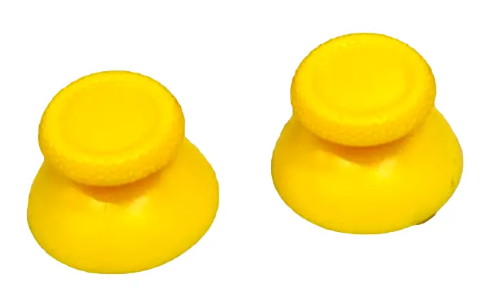 2 X Analog Thumbstick Caps Ps5 Playstation 5 Dual Sense Controller Joy Yellow 1