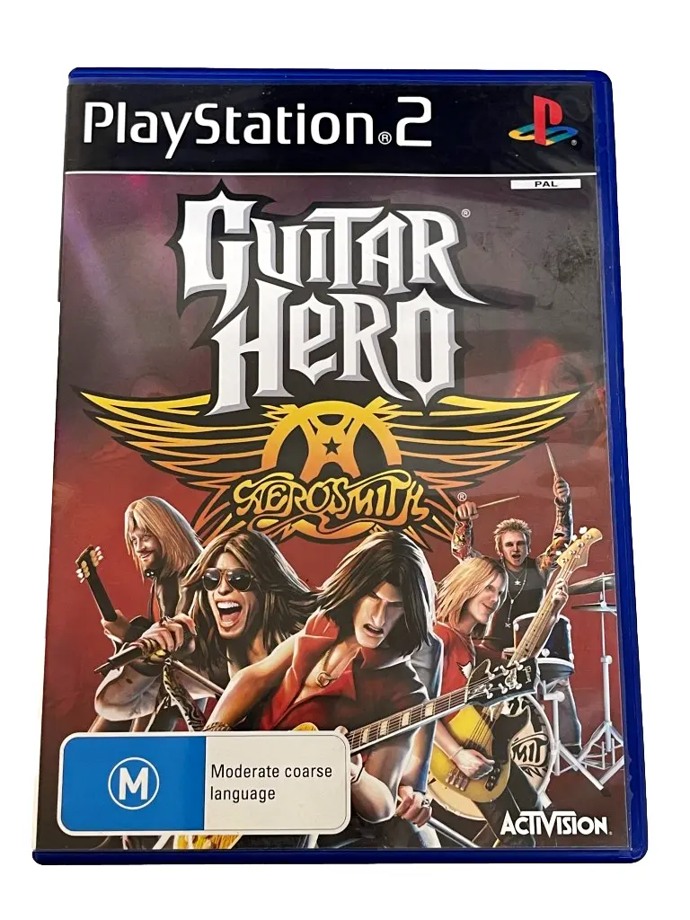 Guitar Hero Aerosmith Ps2 Pal *No Manual* (Preowned) 1