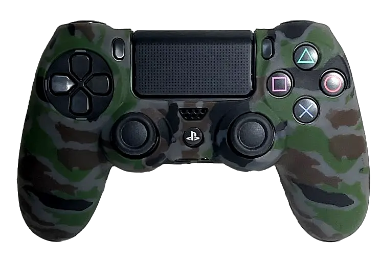 Silicone Cover For Ps4 Controller Case Skin  Dark Grey Camo 1
