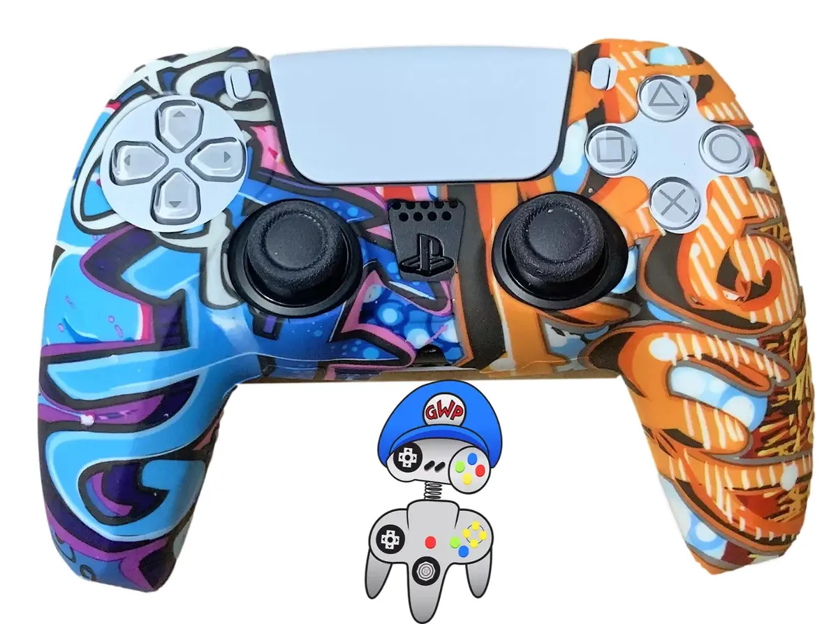 Silicone Cover For Ps5 Controller Case Skin  Graffiti 1