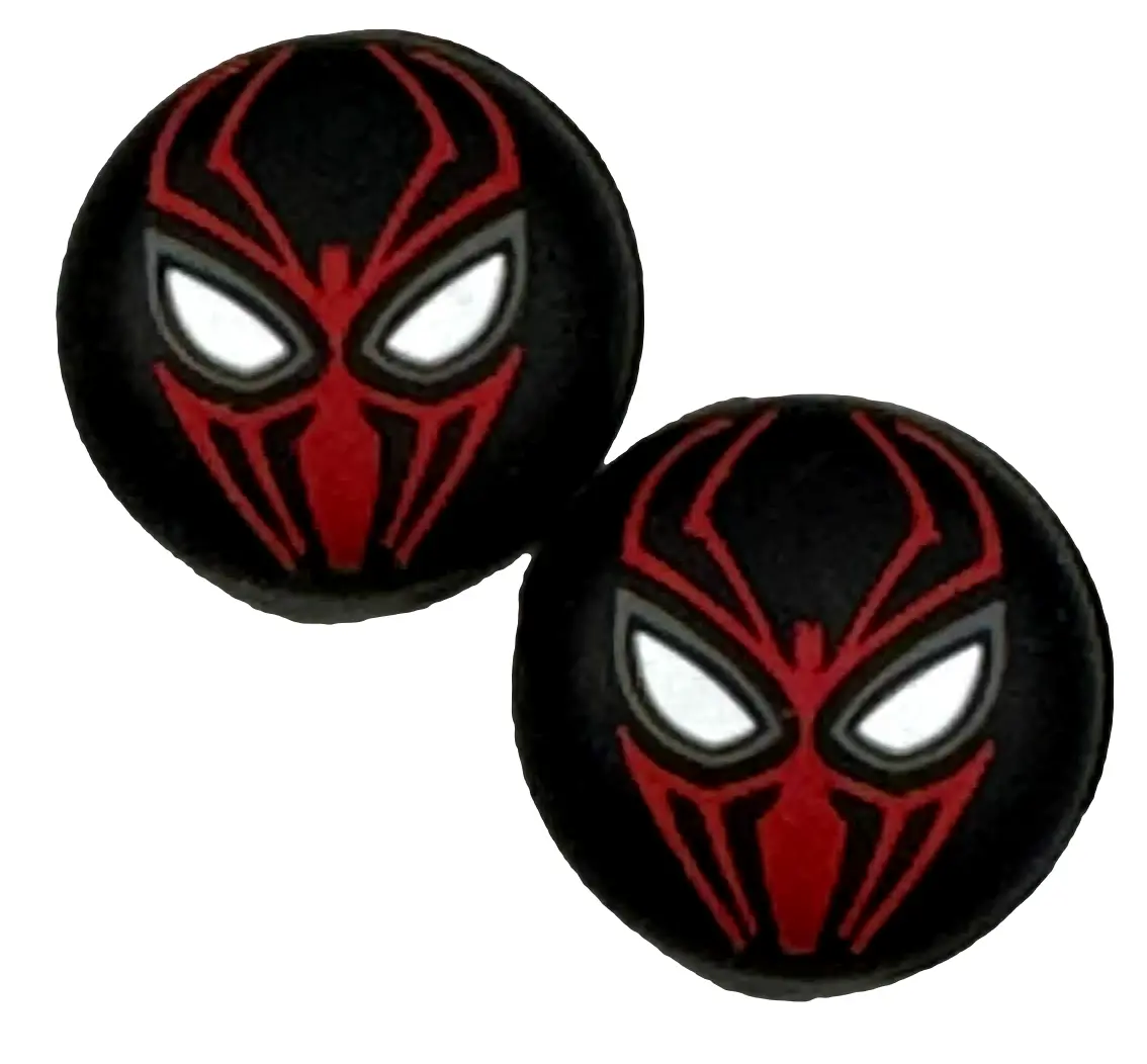 Thumb Grips X 2 For Ps4 Ps5 Xboxone Xbox Series Toggle Cover Cap Spiderman Mask 1