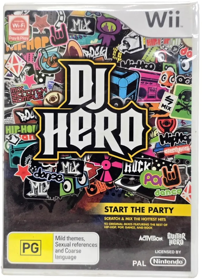 Dj Hero Nintendo Wii Pal *Complete* (Preowned) 1