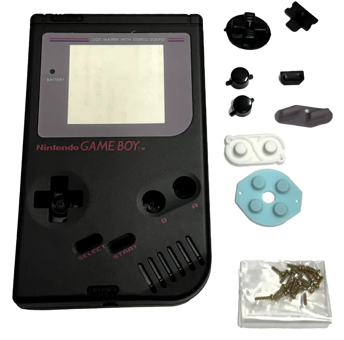 Black Replacement Housing For Nintendo Dmg Gameboy Original Console Case Shell 1