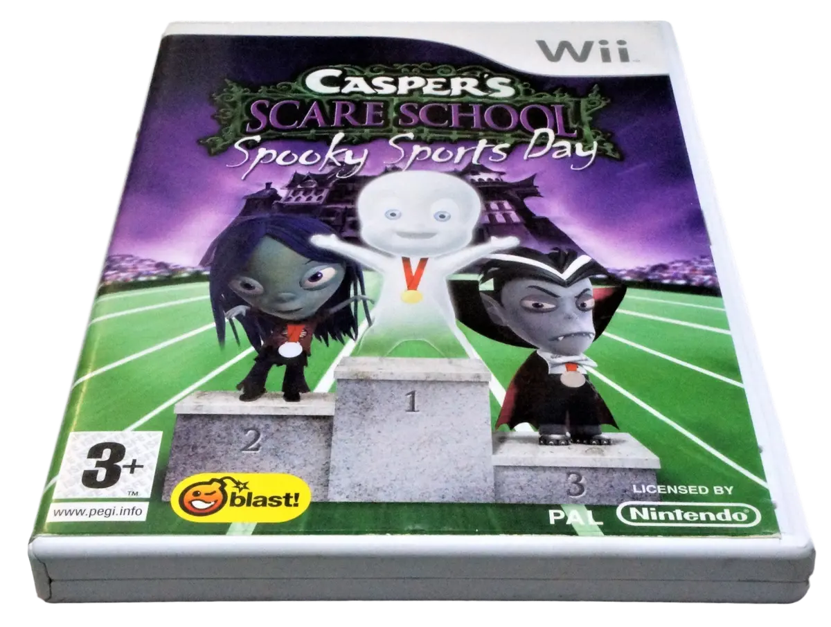 Casper's Scare School Spooky Sports Day Nintendo Wii Pal *Complete* (Pre-Owned) 1