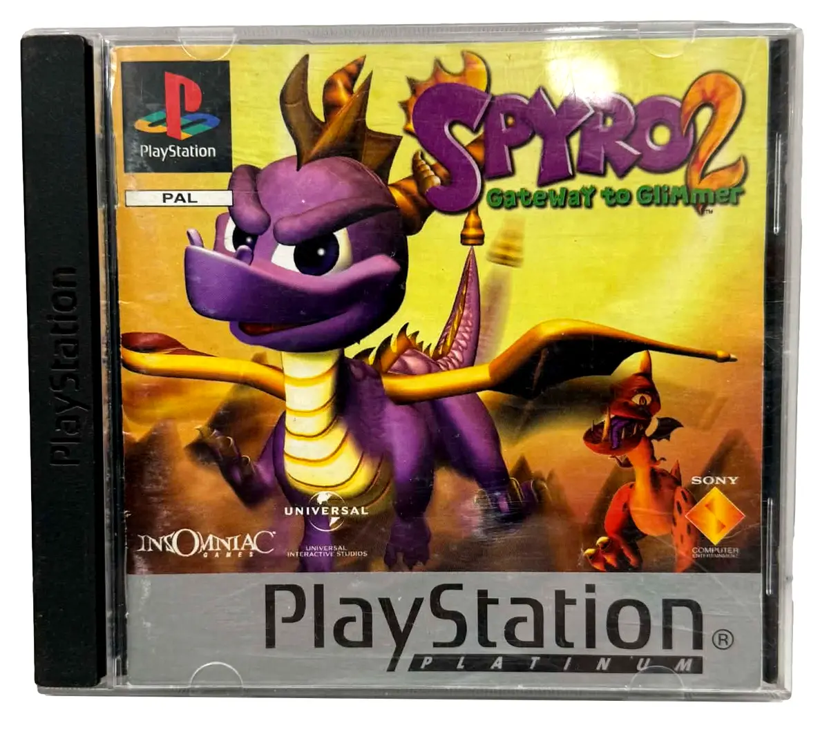 Spyro 2 Gateway To Glimmer Ps1 Ps2 Ps3 (Platinum) Pal *No Cover Art* (Preowned) 1