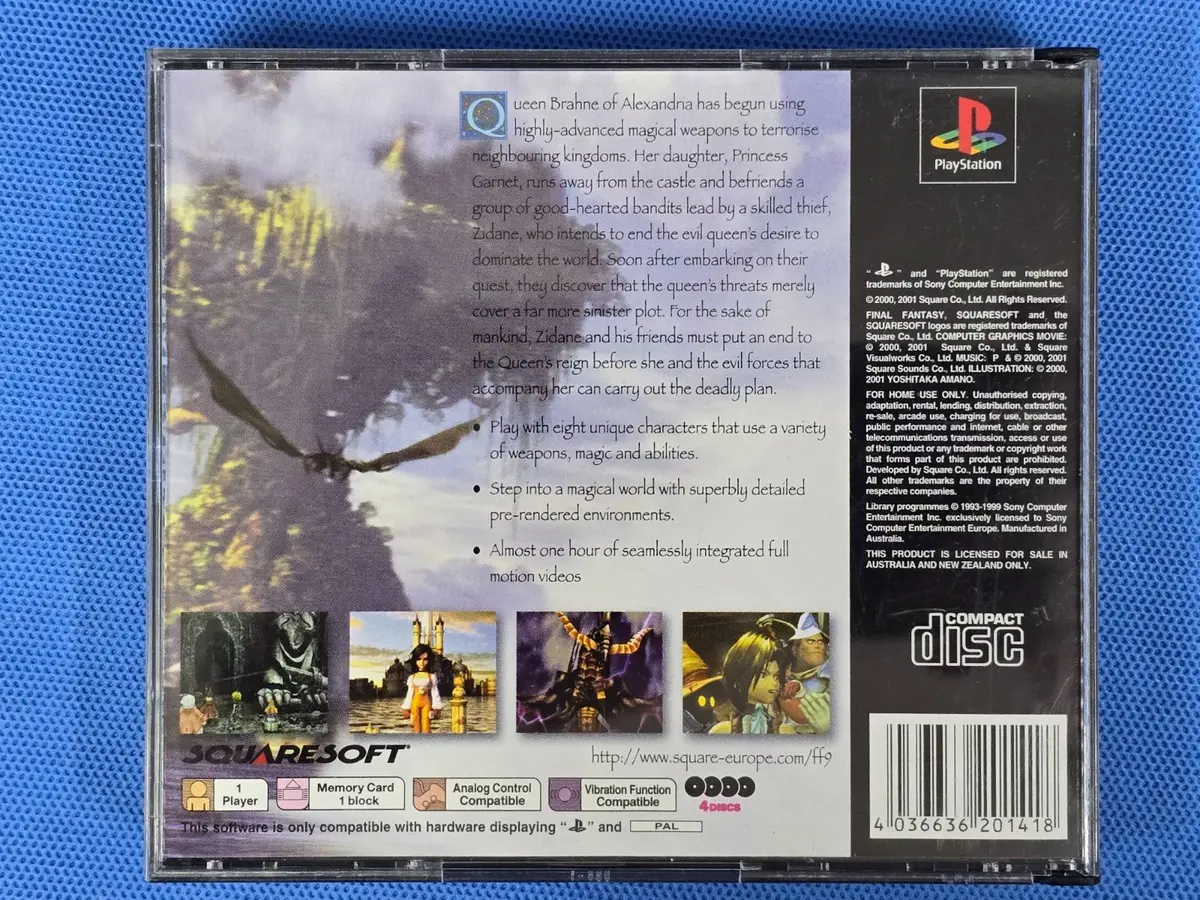 Final Fantasy Ix Ps1 Ps2 Ps3 Pal *No Manual* Playstation (Preowned) 2