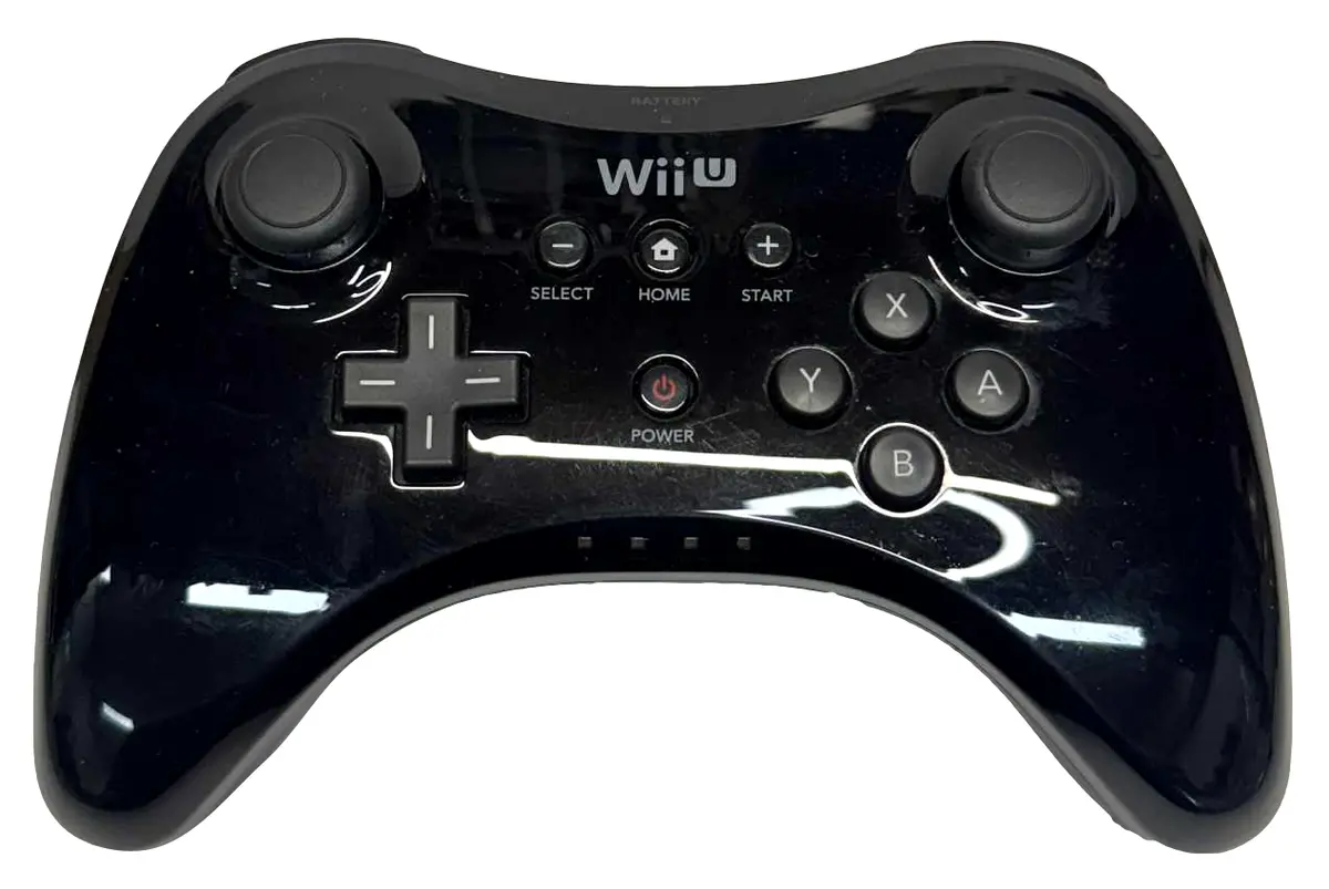 Genuine Black Wii U Wireless Pro Controller (Preowned) 1
