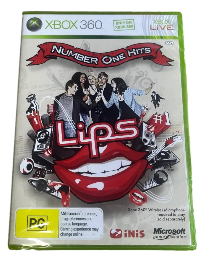 Lips Number One Hits Xbox 360 Pal *Sealed* 1