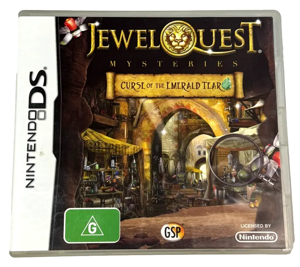 Jewel Quest: Curse Of The Emerald Tear Nintendo Ds 2Ds 3Ds Game *Complete* (Preowned) 1