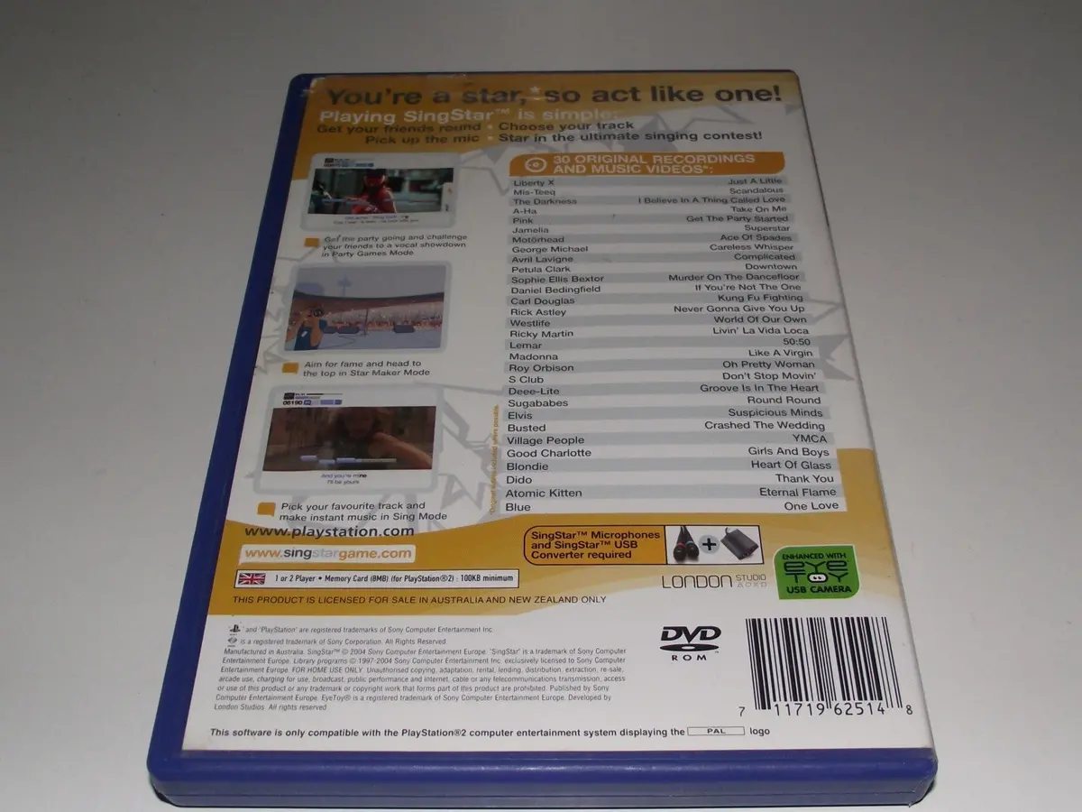 Singstar Ps2 Playstation 2 Ultimate Selection Pal Games (Preowned) 2