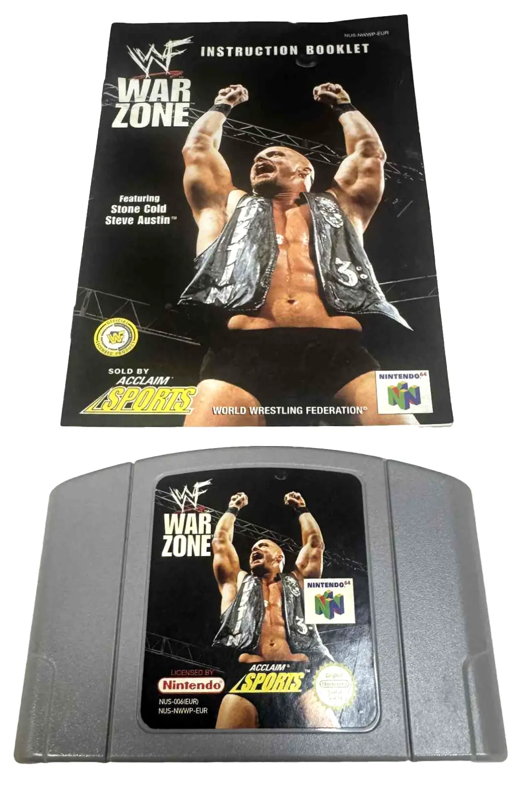 Wwf War Zone Nintendo 64 N64 Pal With Manual (Preowned) 1