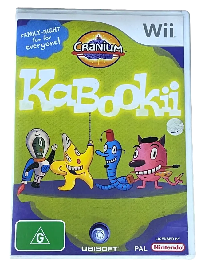 Cranium Kabookii Nintendo Wii Pal *Complete* With Decoder (Preowned) 1