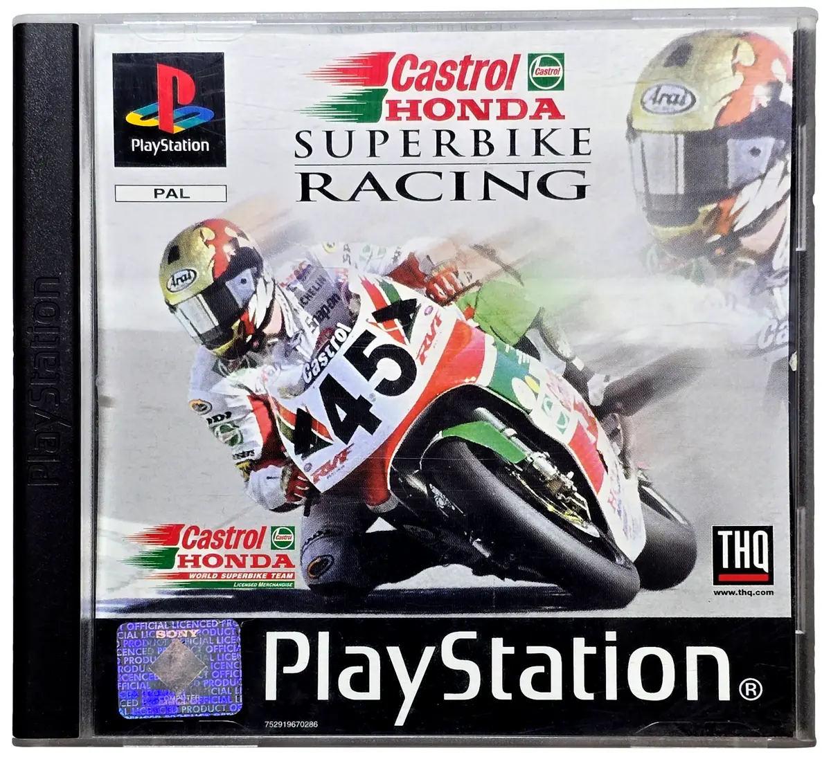Castrol Honda Superbike Racing Ps1 Ps2 Ps3 (Platinum) Pal *Complete* Playstation (Preowned) 1