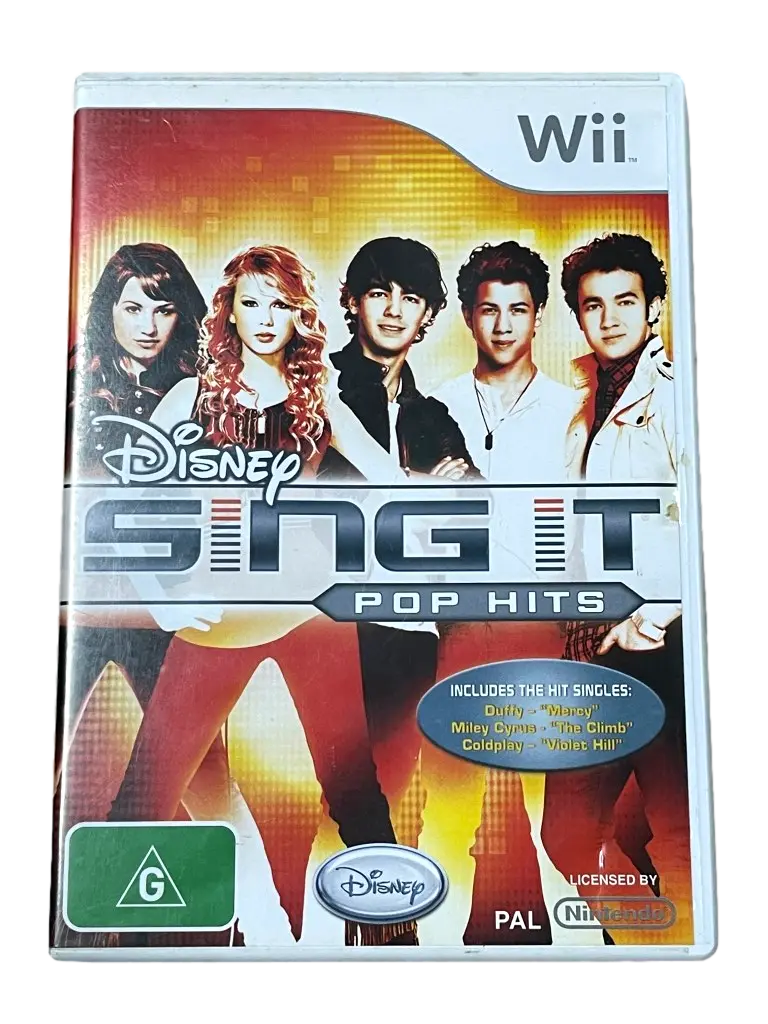 Disney Sing It Pop Hits Nintendo Wii Pal *Complete* (Pre-Owned) 1