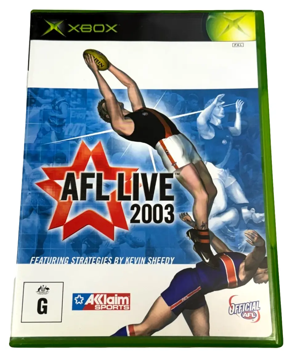 Afl Live 2003 Xbox Original Pal *No Manual* (Preowned) 1