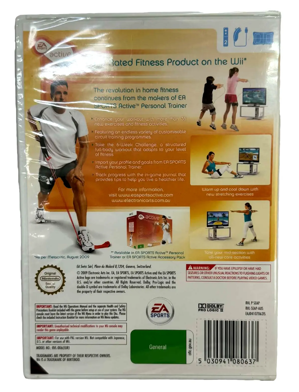 Active More Workouts Nintendo Wii Pal *Sealed* 2