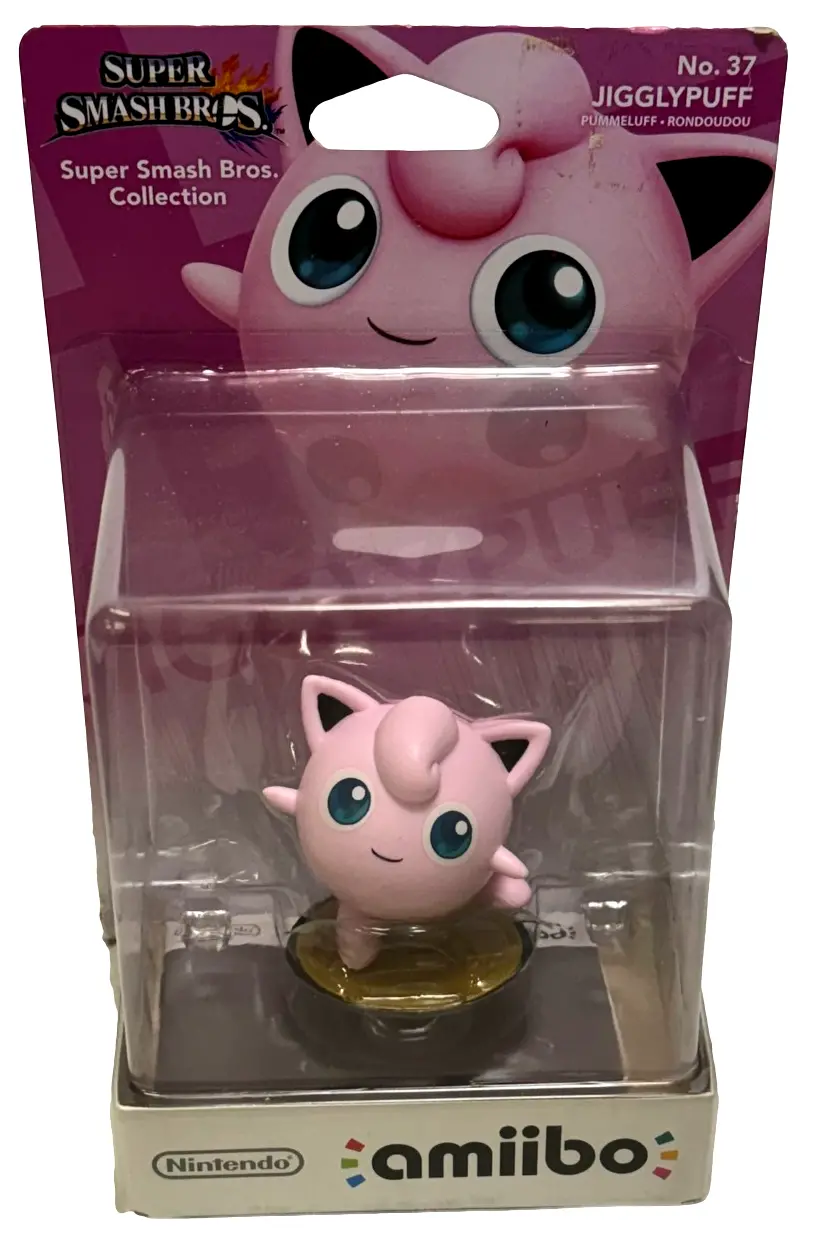 Super Smash Bros Collection N0.37 Jigglypuff Nintendo Amiibo 1