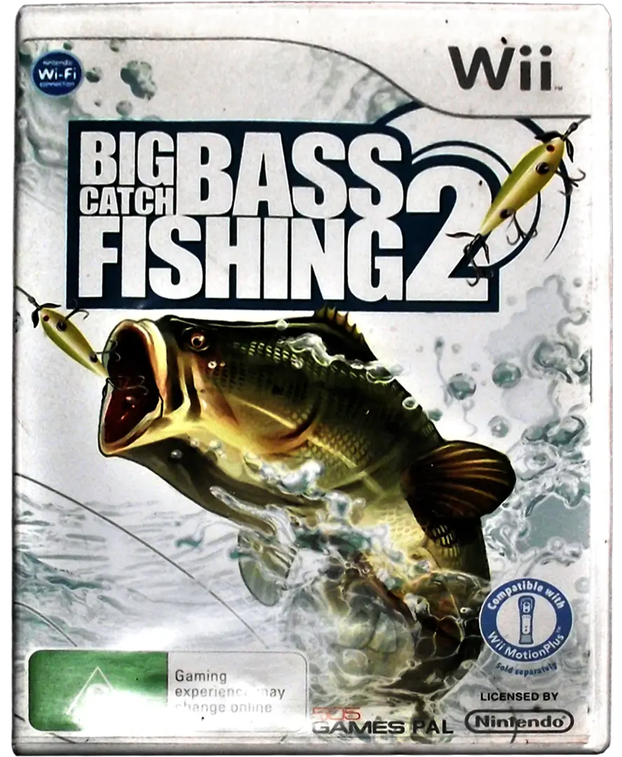 Big Catch Bass Fishing 2 Nintendo Wii Pal *Complete* (Pre-Owned) 1
