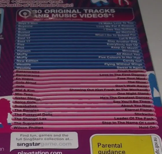 Singstar Ps2 Playstation 2 Ultimate Selection Pal Games (Preowned) 29