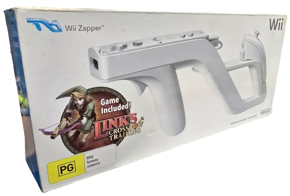 Link's Crossbow Training And Zapper Gun Boxed Nintendo Wii Pal Complete* (Preowned) 1
