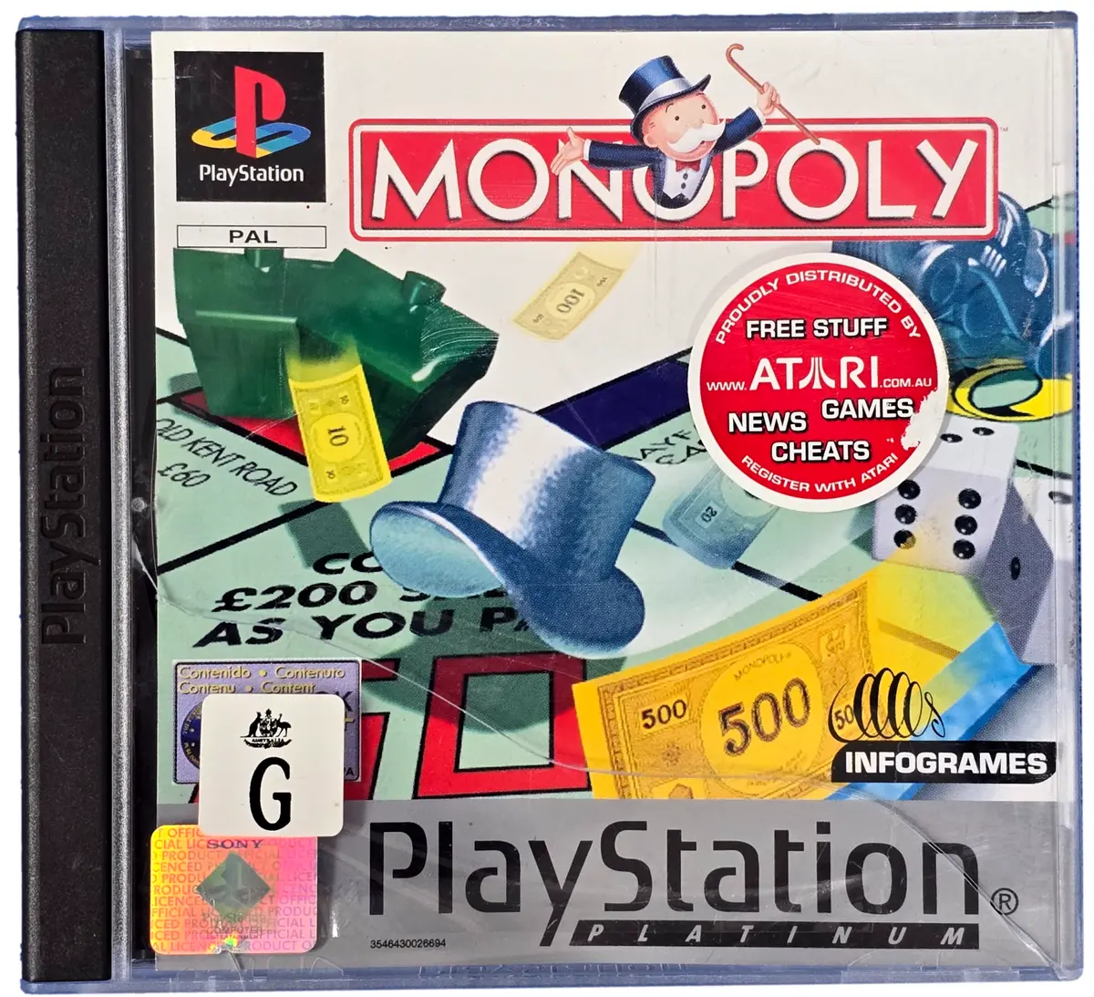 Monopoly Pal (Platinum) Ps1 Ps2 Ps3 *No Manual* 1
