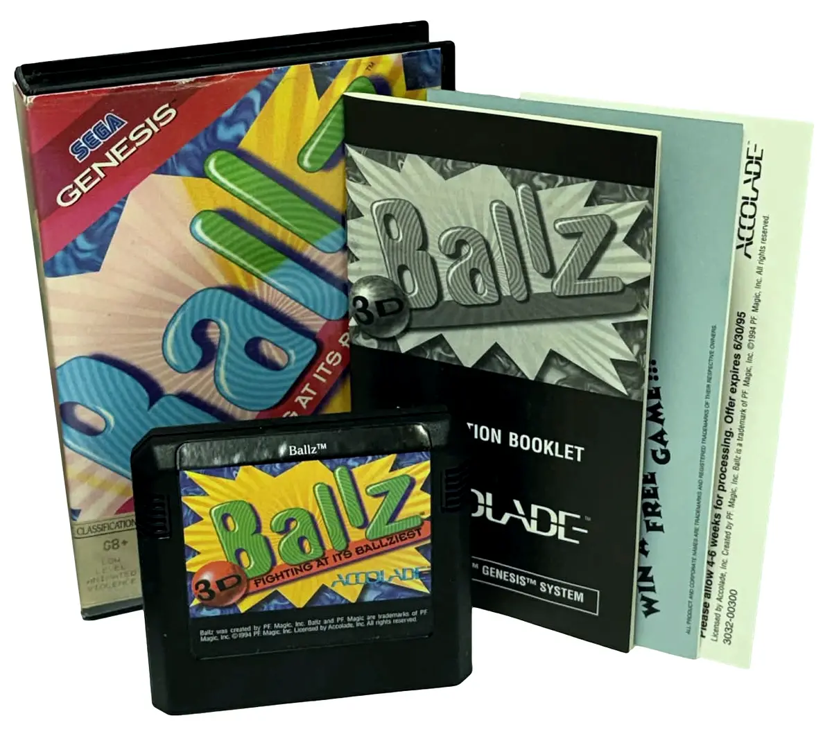 Ballz Sega Mega Drive *Complete* Genesis Region Free #2 1
