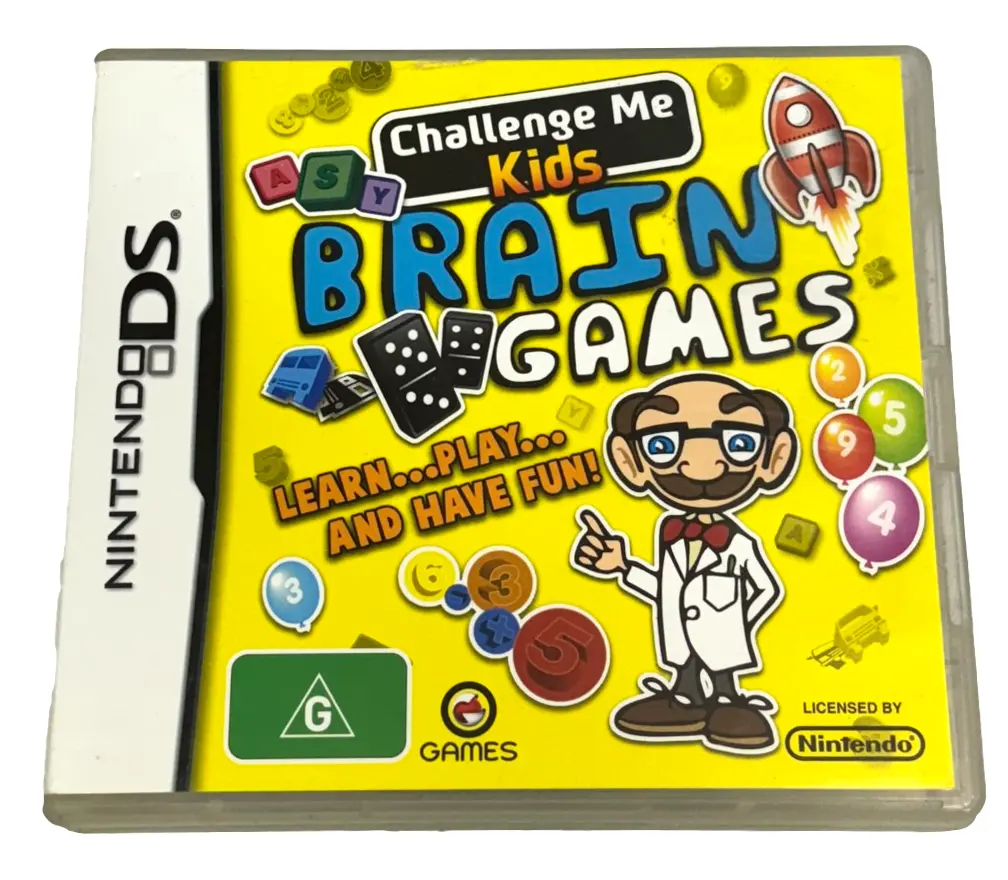 Challenge Me Kids Brain Games Nintendo Ds 2Ds 3Ds *Complete* (Preowned) 1