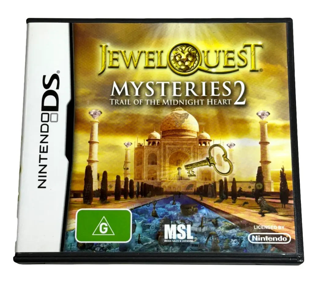 Jewel Quest Mysteries 2 Midnight Heart Nintendo Ds 2Ds 3Ds Game *Complete* (Preowned) 1