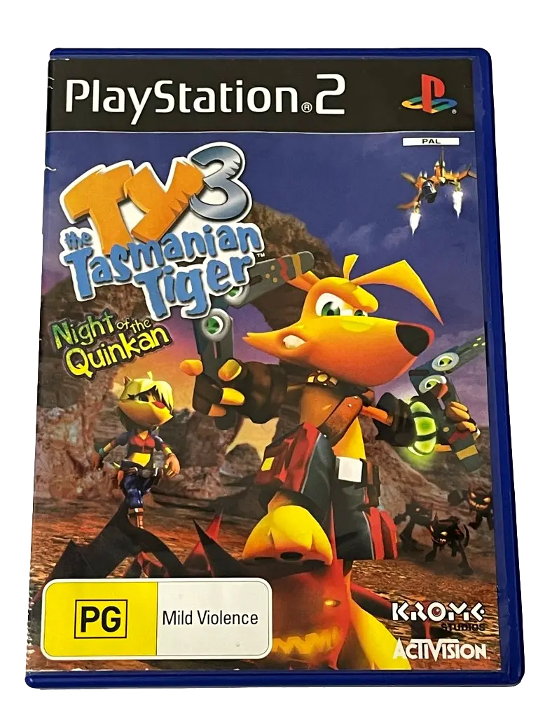 Ty The Tasmanian Tiger 3 Night Of The Quinkan Ps2 Pal *Complete* (Preowned) 1
