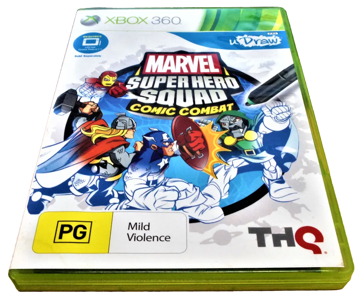 U Draw Marvel Super Hero Squad Comic Combat Xbox 360 Pal (Pre-Owned) 1