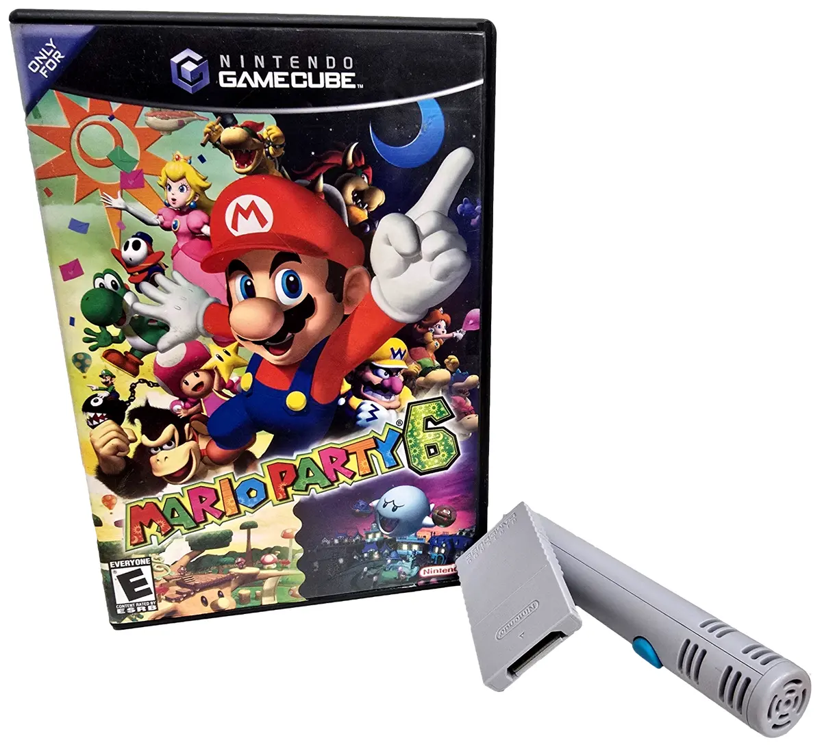 Mario Party 6 + Microphone Nintendo Gamecube Ntsc *Complete* 1