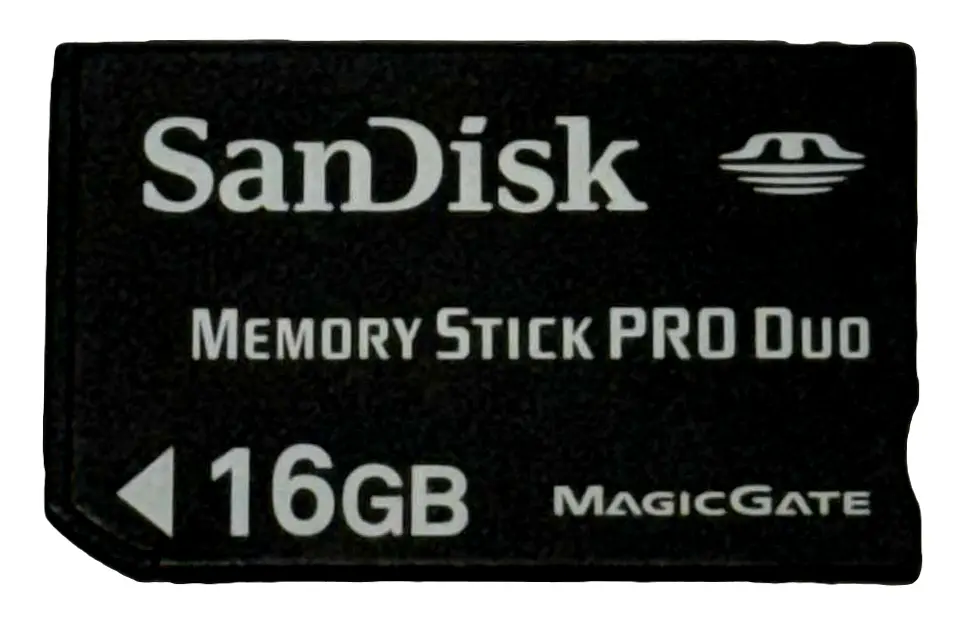 Sandisk 16Gb Sony Psp Memory Stick Pro Duo Memory Card Camera Memory Genuine (Preowned) 1