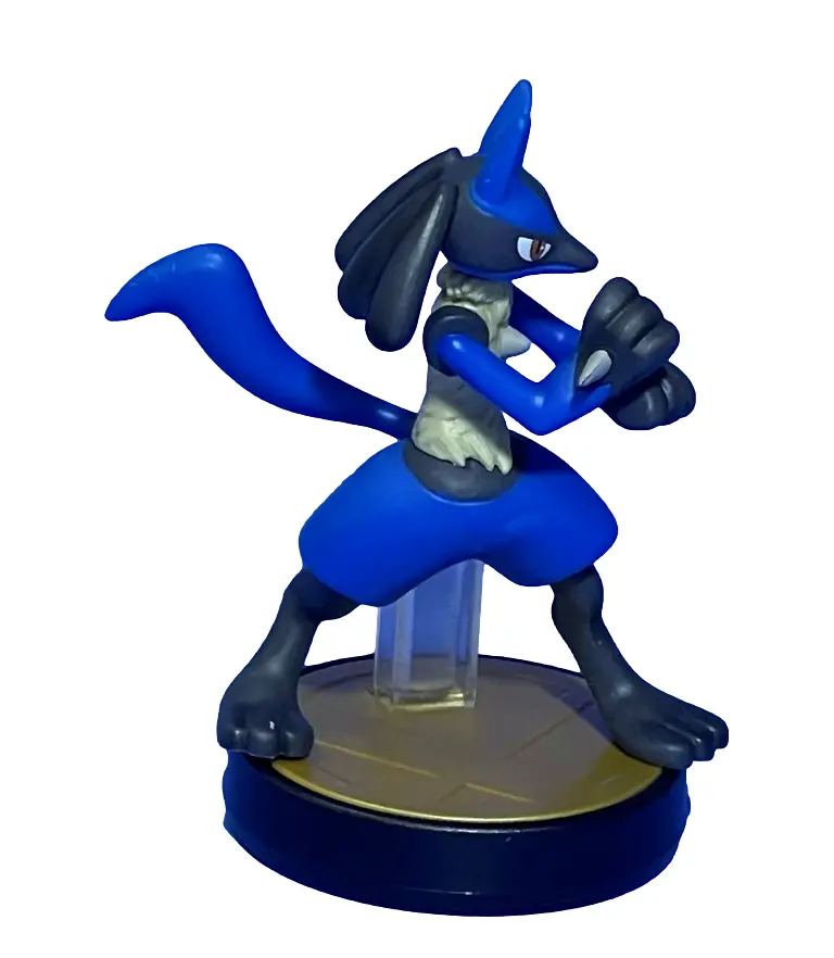 Super Smash Bros Collection N0.34 Lucario Nintendo Amiibo Loose (Preowned) 1