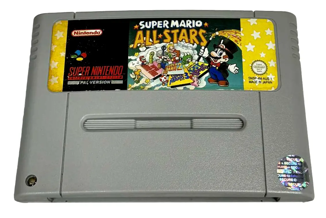 Super Mario All-Stars Super Nintendo Snes Pal *New Save Battery* (Preowned) 1